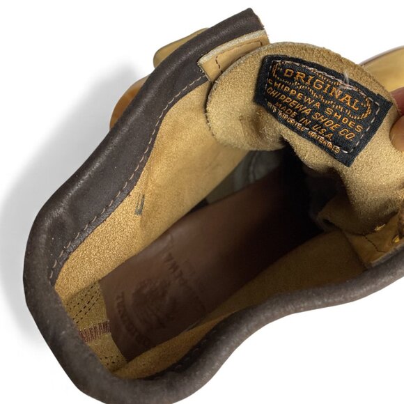 Chippewa Men's 13 Wheat Nubuck Leather Waterproof Work Boots - Picture 9 of 14